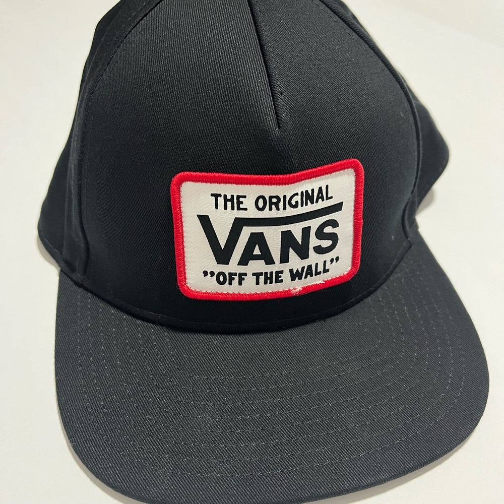 Vans Off the Wall Classic Black Hat SnapBack Cali Casual Adjustable